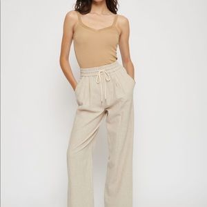 Dynamite Wide Leg Linen Pants